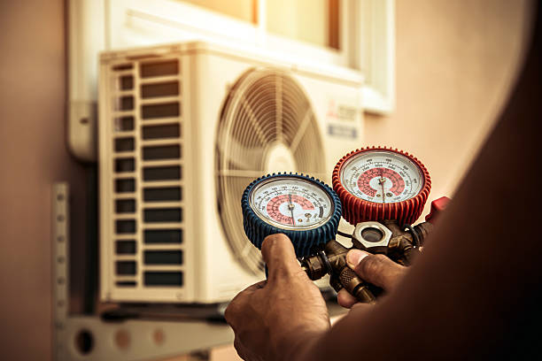 Professional Hvac Maintenance technician working in Old Fort, NC